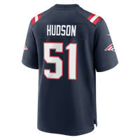 New England Patriots James Hudson Nike Navy Team Game Jersey