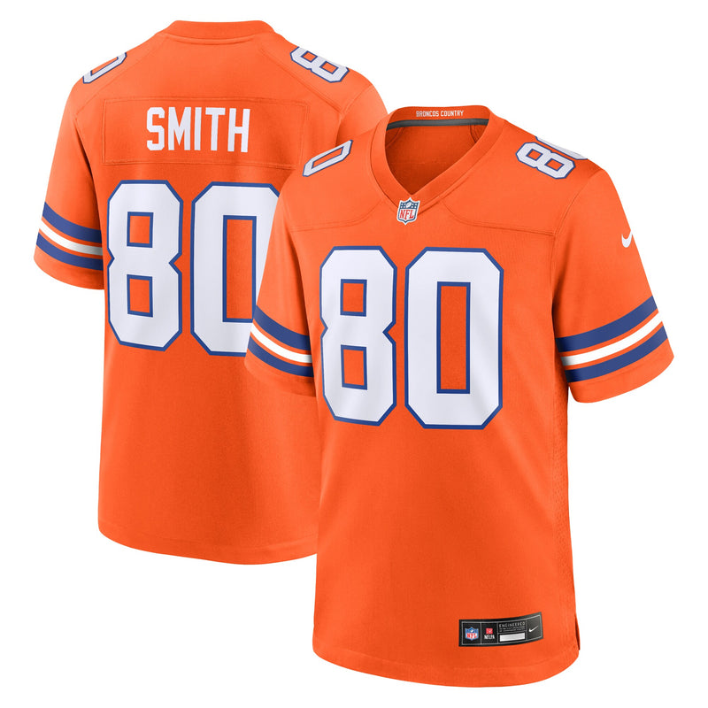 Denver Broncos Rod Smith Nike Orange Retired Player Alternate Game Jersey