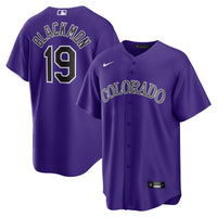 Colorado Rockies Charlie Blackmon Nike Purple Alternate Replica Player Name Jersey