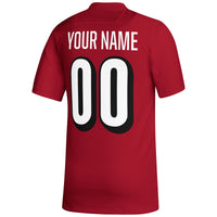 Louisville Cardinals adidas Custom Football Jersey - Red