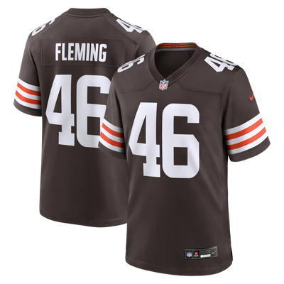 Cleveland Browns Don Fleming Nike Brown Retired Player Jersey