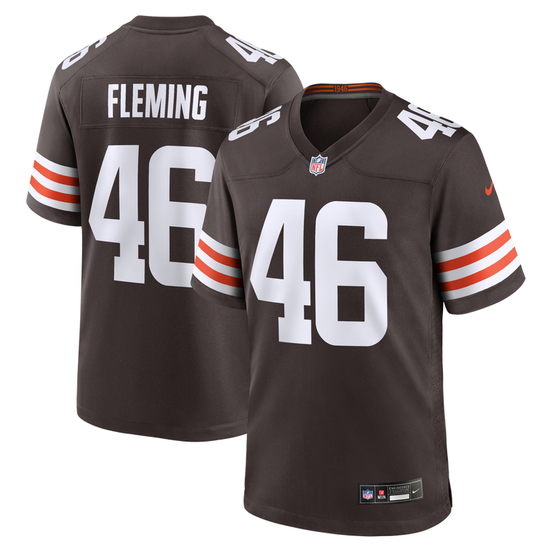 Cleveland Browns Don Fleming Nike Brown Retired Player Jersey