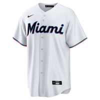 Miami Marlins Nike White Home Big & Tall Replica Jersey