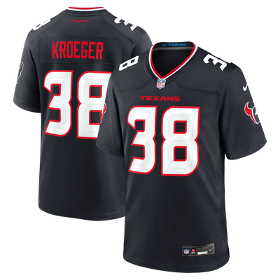 Houston Texans Kai Kroeger Nike Navy Team Game Jersey