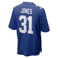 New York Giants Nic Jones Nike Royal Team Game Jersey