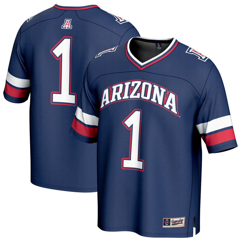 #1 Arizona Wildcats GameDay Greats Collegiate Football Fashion Jersey - Navy