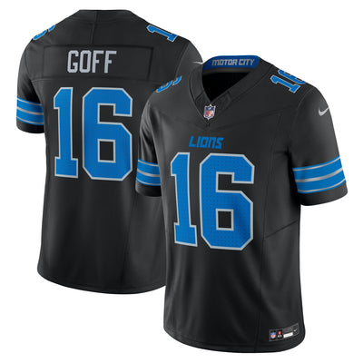 Detroit Lions Jared Goff Nike Black Vapor F.U.S.E. Limited Jersey