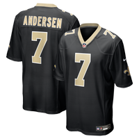 New Orleans Saints Morten Andersen Nike Black Game Retired Player Jersey