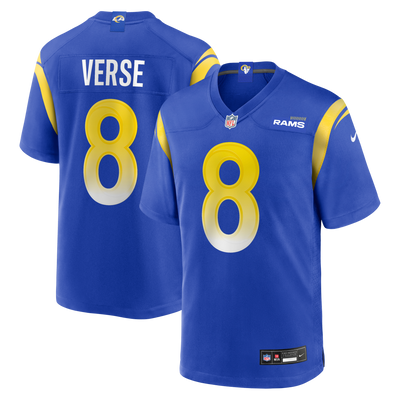 Los Angeles Rams Jared Verse Nike Royal Player Game Jersey