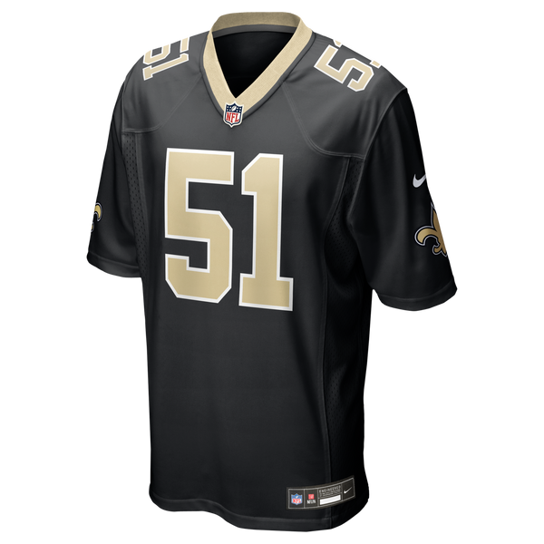 New Orleans Saints Cesar Ruiz Nike Black Player Game Jersey