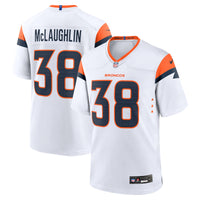 Denver Broncos Jaleel McLaughlin Nike White Game Jersey