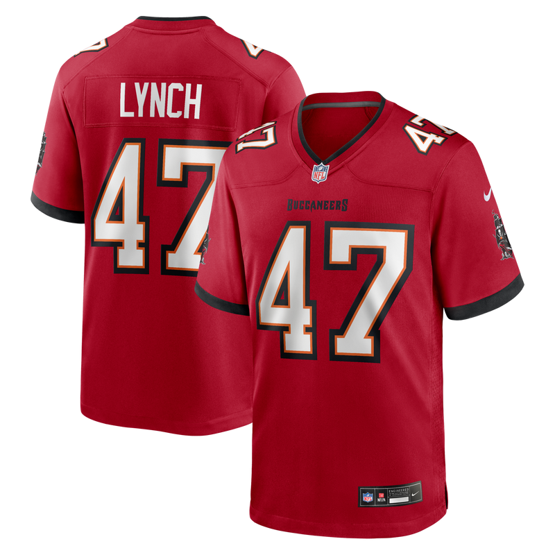 Tampa Bay Buccaneers John Lynch Nike Red Game Retired Player Jersey