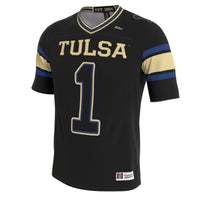 Tulsa Golden Hurricane GameDay Greats Lightweight Collegiate Football Blackout Fashion Jersey