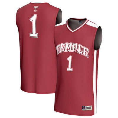 #1 Temple Owls GameDay Greats Lightweight Basketball Jersey - Cherry