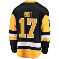 Pittsburgh Penguins Bryan Rust Fanatics Black Home Breakaway Player Jersey