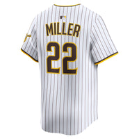 San Diego Padres Mason Miller Nike White Home Limited Player Jersey