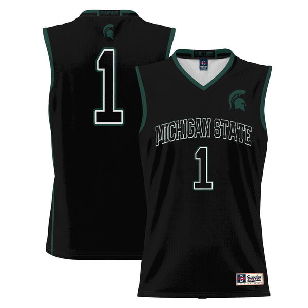 #1 Michigan State Spartans GameDay Greats Lightweight Basketball Jersey - Black