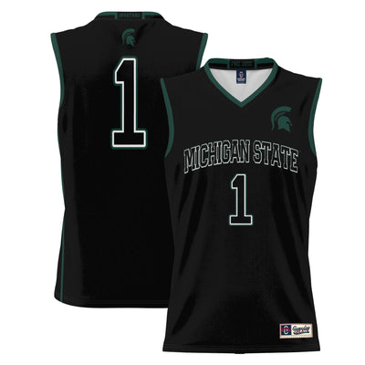 #1 Michigan State Spartans GameDay Greats Lightweight Basketball Jersey - Black