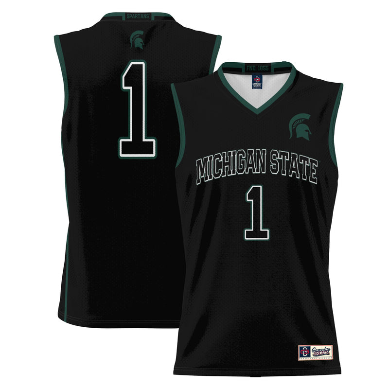 #1 Michigan State Spartans GameDay Greats Lightweight Basketball Jersey - Black