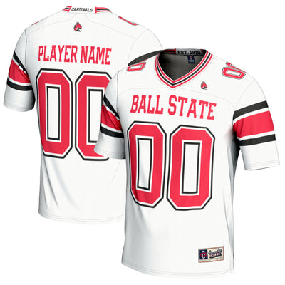Ball State Cardinals GameDay Greats NIL Pick-A-Player Football Jersey - White