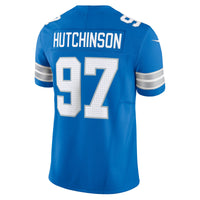 Detroit Lions Aidan Hutchinson Nike Blue Team Vapor F.U.S.E. Limited Jersey