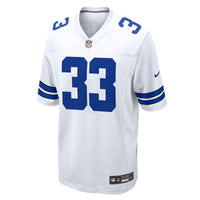 Dallas Cowboys Javonte Williams Nike White Game Jersey