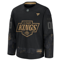 Los Angeles Kings Fanatics Black 2024 Military Appreciation Custom Practice Jersey