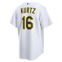 Athletics Nick Kurtz Nike White Home Replica Jersey