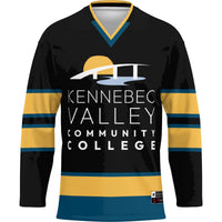 Kennebec Valley Community College GameDay Greats Hockey Jersey - Black