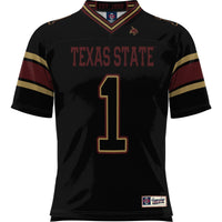 #1 Texas State Bobcats GameDay Greats Football Jersey - Black