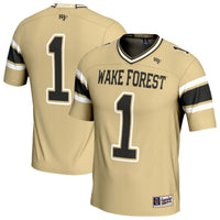 #1 Wake Forest Demon Deacons GameDay Greats Lightweight Football Fashion Jersey - Gold