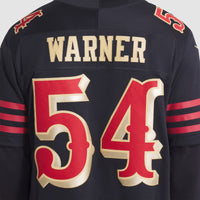 San Francisco 49ers Fred Warner Nike Black 2025 Rivalries Collection Stitched Limited Jersey