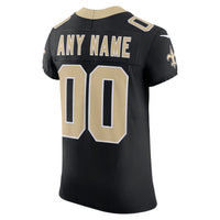 New Orleans Saints Nike Black Vapor F.U.S.E. Elite Custom Jersey