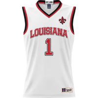 #1 Louisiana Ragin' Cajuns GameDay Greats Lightweight Basketball Jersey - White