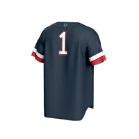 #1 Howard Bison GameDay Greats Collegiate Baseball Fashion Jersey - Navy