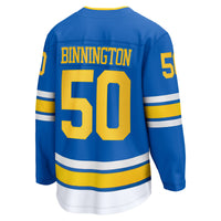 St. Louis Blues Jordan Binnington Fanatics Blue Home Breakaway Player Jersey