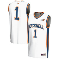 #1 Bucknell Bison GameDay Greats Lightweight Basketball Jersey - White