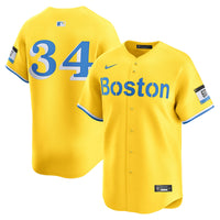 Boston Red Sox David Ortiz Nike Yellow Alternate 3 Limited Player Jersey