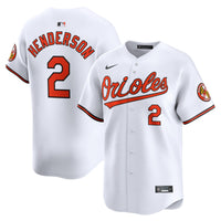 Baltimore Orioles Gunnar Henderson Nike White Home Limited Player Jersey