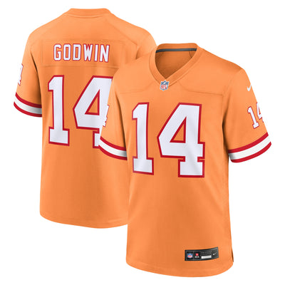 Tampa Bay Buccaneers Chris Godwin Nike Orange Throwback Game Jersey
