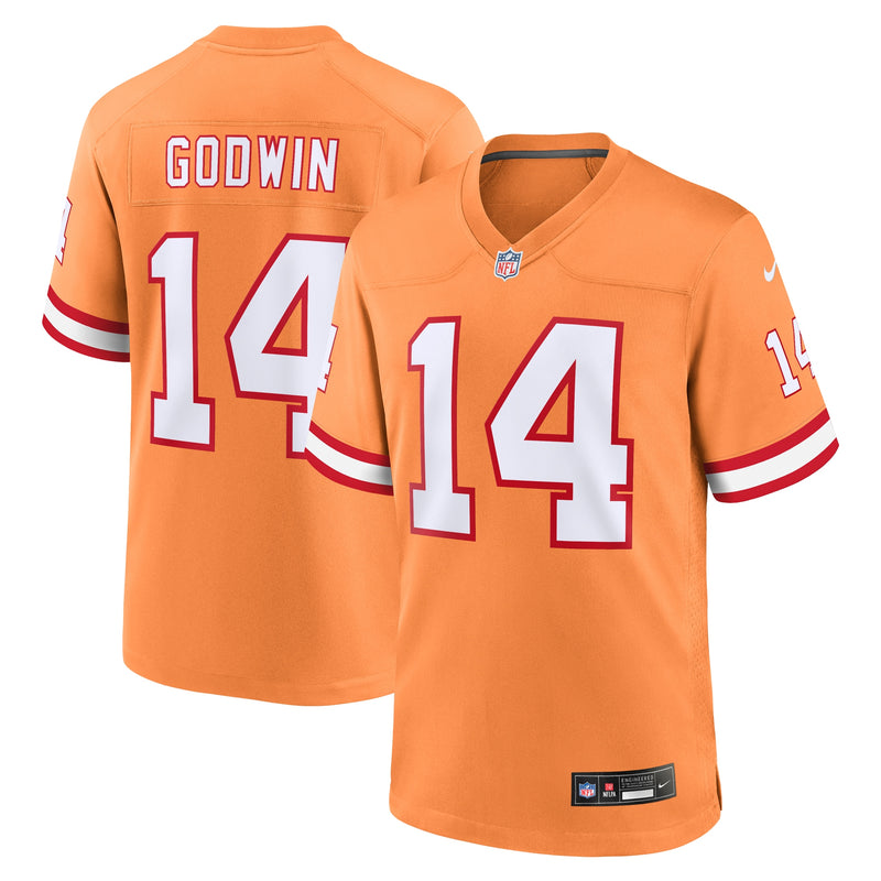 Tampa Bay Buccaneers Chris Godwin Nike Orange Throwback Game Jersey