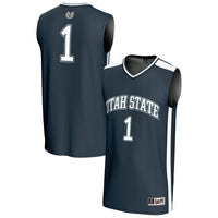 #1 Utah State Aggies GameDay Greats Lightweight Basketball Fashion Jersey - Navy