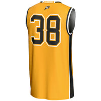 #38 VCU Rams GameDay Greats Lightweight Basketball Jersey - Gold