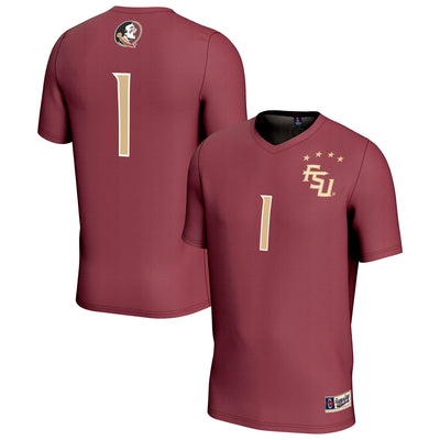 #1 Florida State Seminoles GameDay Greats Lightweight Collegiate Soccer Fashion Jersey - Garnet