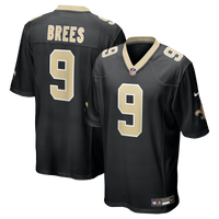 New Orleans Saints Drew Brees Nike Black Team Game Jersey