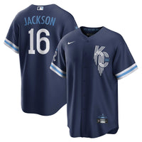 Kansas City Royals Bo Jackson Nike Navy City Connect Replica Player Jersey