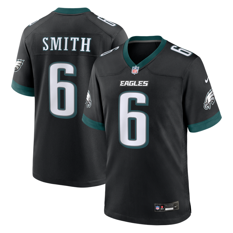 Philadelphia Eagles DeVonta Smith Nike Black Alternate Game Jersey