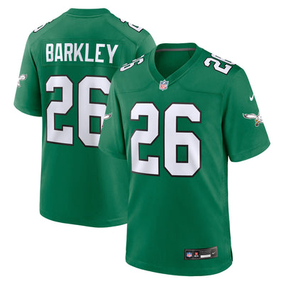 Philadelphia Eagles Saquon Barkley Nike Kelly Green Alternate Game Jersey