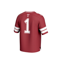 #1 Temple Owls GameDay Greats Collegiate Football Fashion Jersey - Cherry