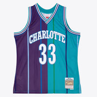Charlotte Hornets Mitchell & Ness Alonzo Mourning 1994 Split Swingman Jersey